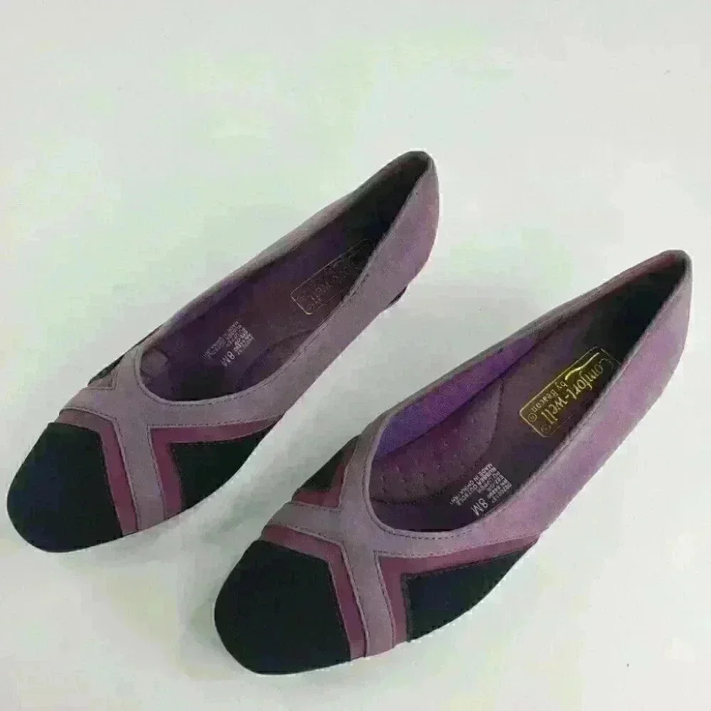 Comfort-well by Beacon Kitten Heels Multicolor Women's Slip On Pumps New